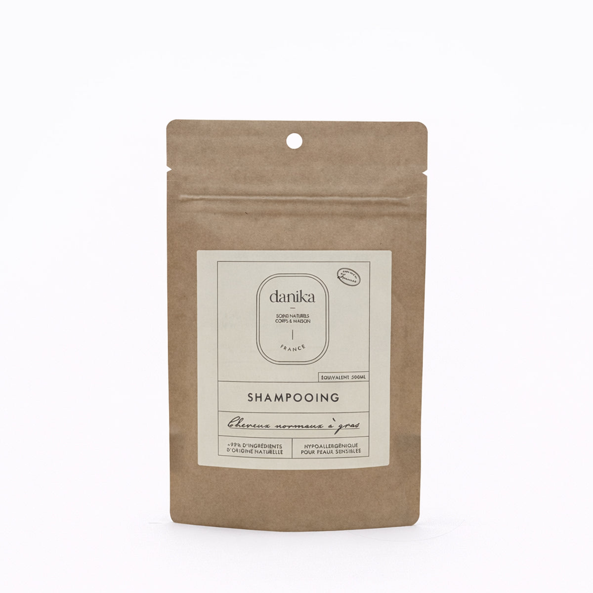 Recharge kraft de shampoing Danika pour cheveux normaux et gras