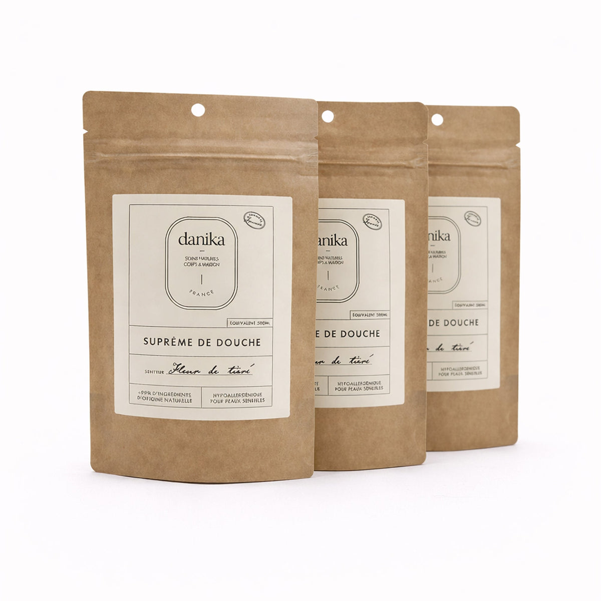 Recharges de gel douche Suprême de Douche Danika à diluer, vendues par lots