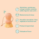 brosse casserole bois